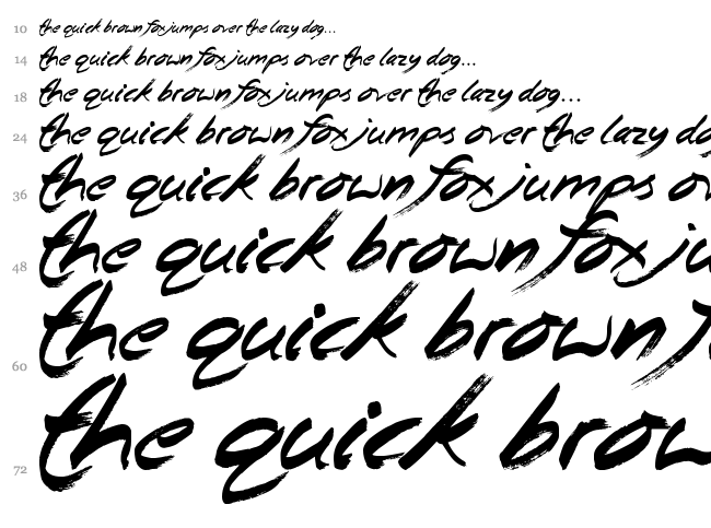 Beginning Yoga font waterfall